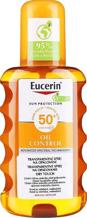 Солнцезащитный спрей для тела - Eucerin Sun Spray Transparent SPF 50