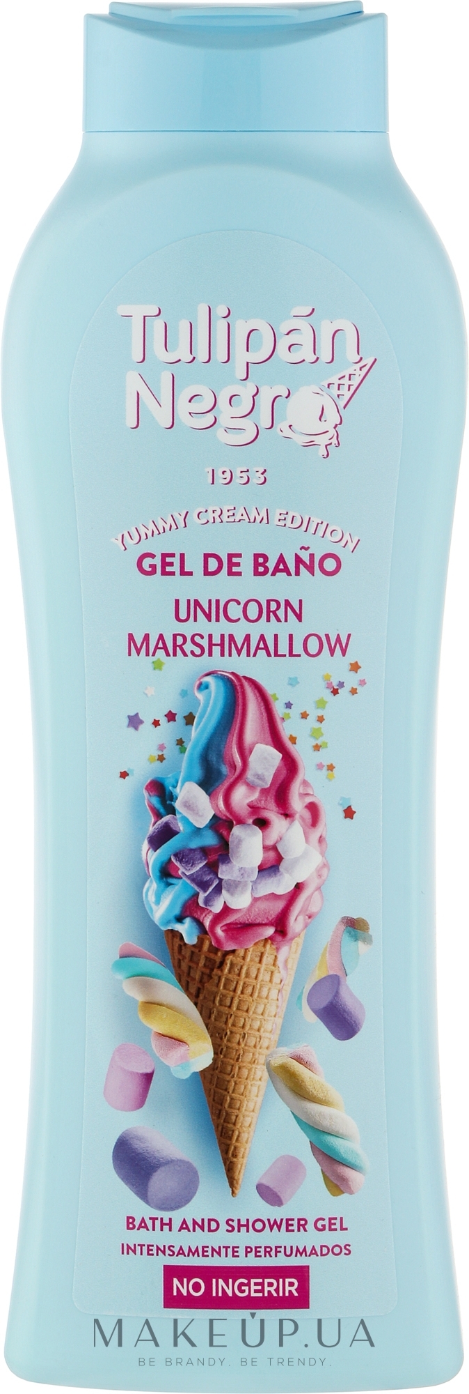 Гель для душа "Зефирный единорог" - Tulipan Negro Intense Bath And Shower Gel Marshmallow Unicorn — фото 650ml