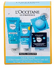 Духи, Парфюмерия, косметика Набор - L'Occitane Aqua Reotier (cr/20ml + f/gel/40ml + mask/2x6ml)