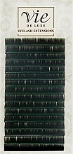 Ресницы в ленте черно-зеленые B 0,15/10 - Vie de Luxe — фото N1