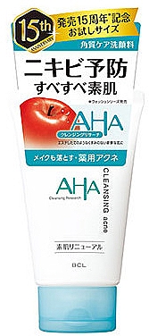 Пінка для вмивання, яка попереджує появу акне - BCL AHA Wash Cleansing Acne — фото N1