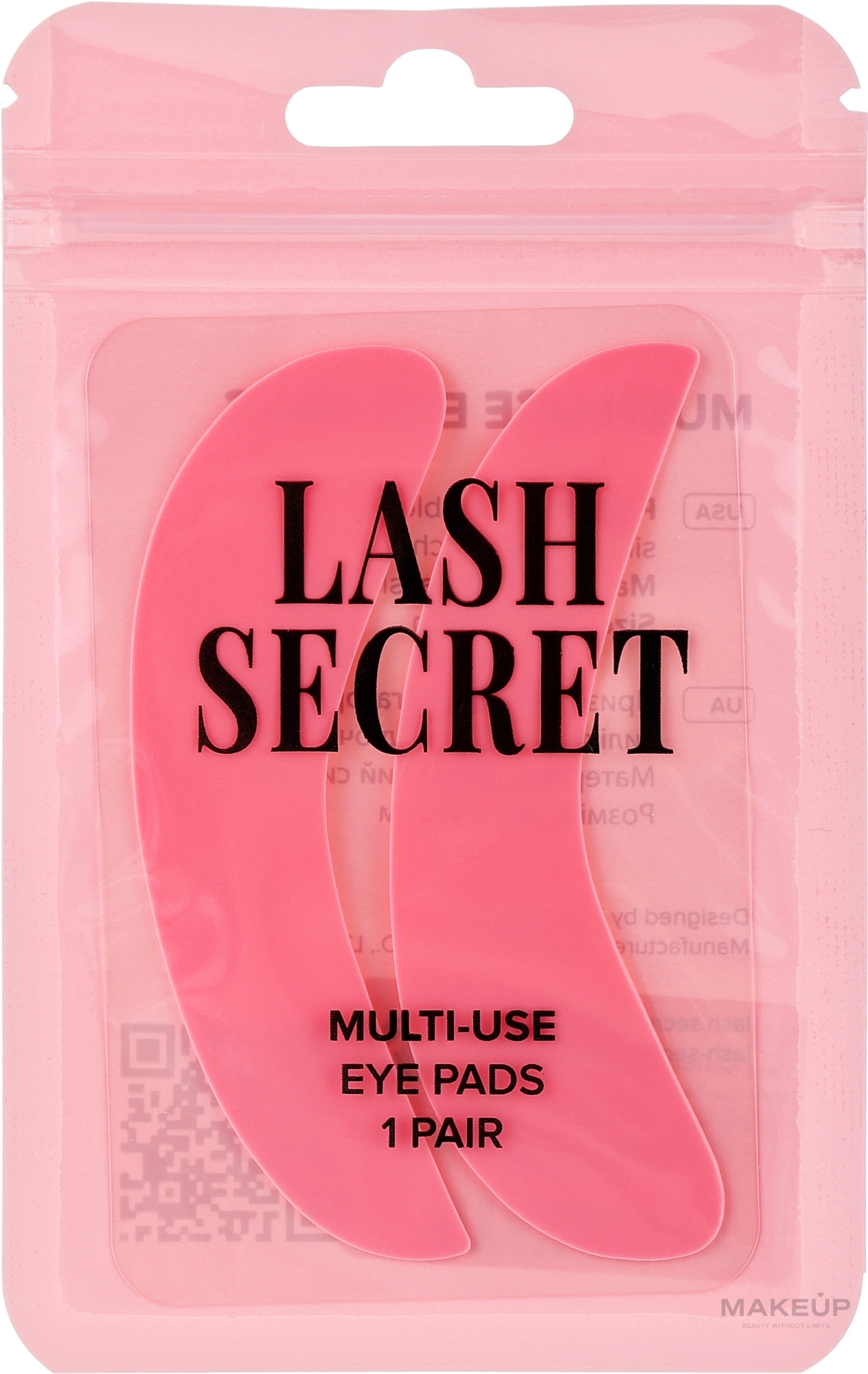 Патчі силіконові, рожеві - Lash Secret Multi-Use Eye Pads — фото 2шт