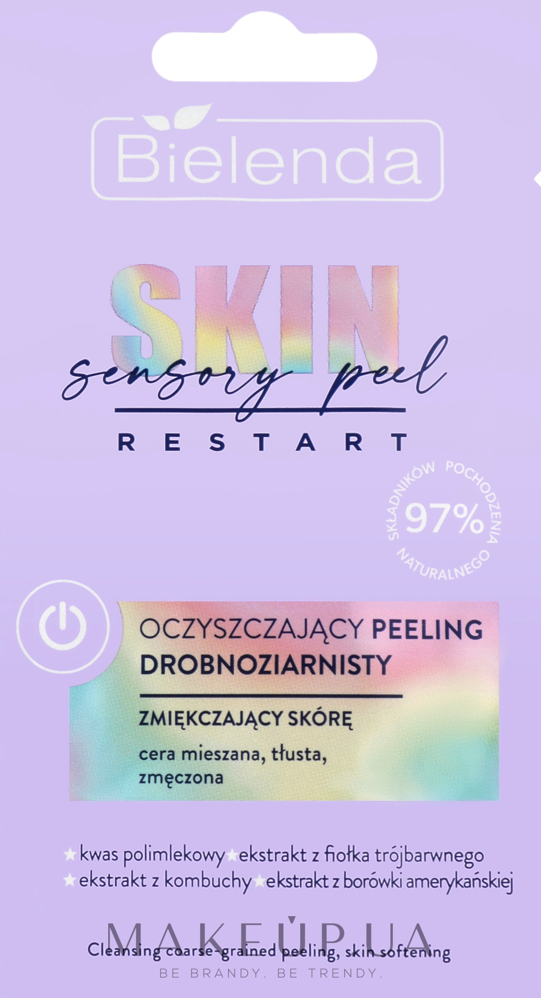 Мелкозернистый очищающий пилинг для лица, смягчающий кожу - Bielenda Skin Restart Sensory Fine-Grained Cleansing Peeling — фото 8g