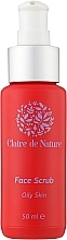 Скраб для жирної шкіри - Claire de Nature Face Scrub — фото N1