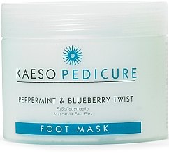 Освіжальна маска для ніг - Kaeso Pedicure Peppermint & Blueberry Twist Foot Mask — фото N2