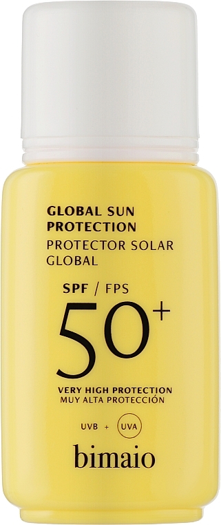 Сонцезахисний крем з SPF 5O+ для обличчя - Bimaio Global Sun Protection