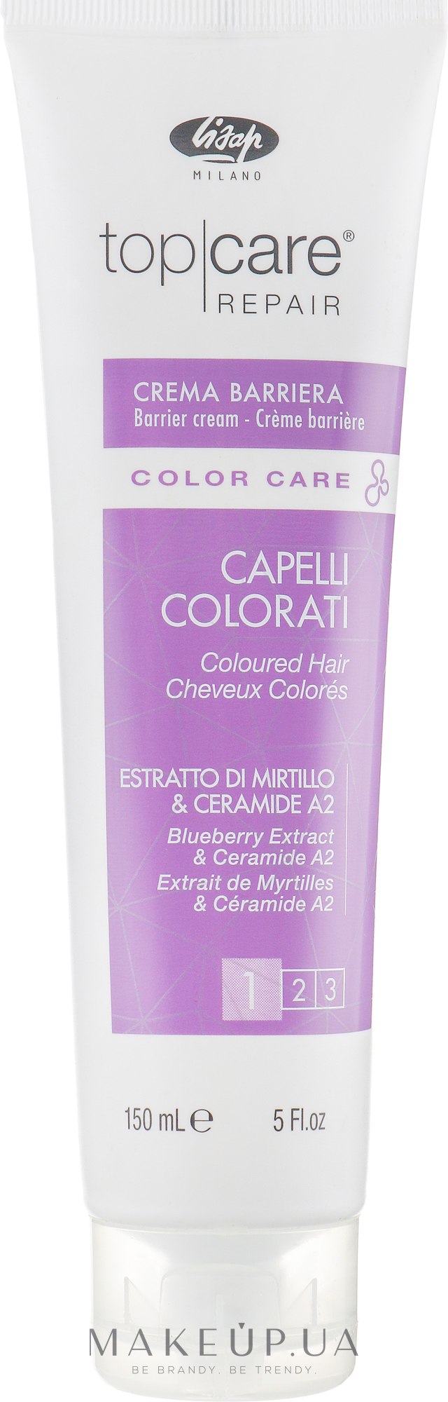 Барьерный крем для защиты кожи головы от окрашивания - Lisap Top Care Repair Color Care Barrier Cream — фото 150ml