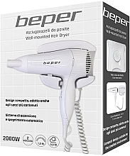 Фен для волосся настінний, 40.490, білий - Beper Wall-mounted Hair Dryer — фото N5
