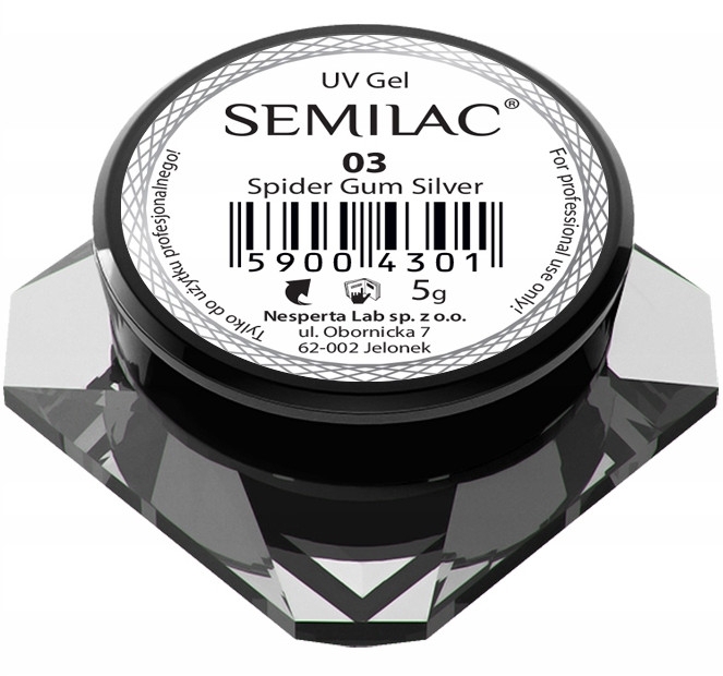 Гель для дизайну нігтів "Павутинка" - Semilac Spider Gum UV Gel — фото N1