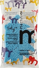 Парфумерія, косметика Дитяча губка для тіла "Їжачок", блакитна - Martini SPA Animal Body Sponge