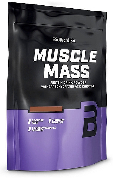 Протеїновий коктейль "Ваніль" - BioTechUSA Muscle Mass Drink Powder — фото N1