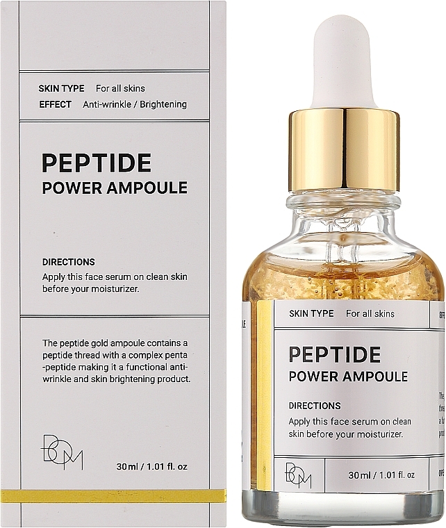 Сироватка для обличчя з пептидним комплексом - Beauty Of Majesty Peptide Power Ampoule — фото N2