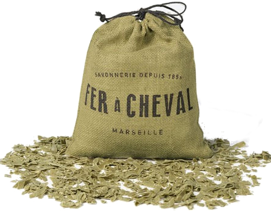 Оливковое марсельское мыло в хлопьях - Fer A Cheval Olive Marseille Soap Flakes — фото N1