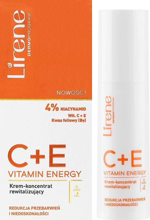 Восстанавливающий крем для лица - Lirene C + E Vitamin Energy Cream — фото N2