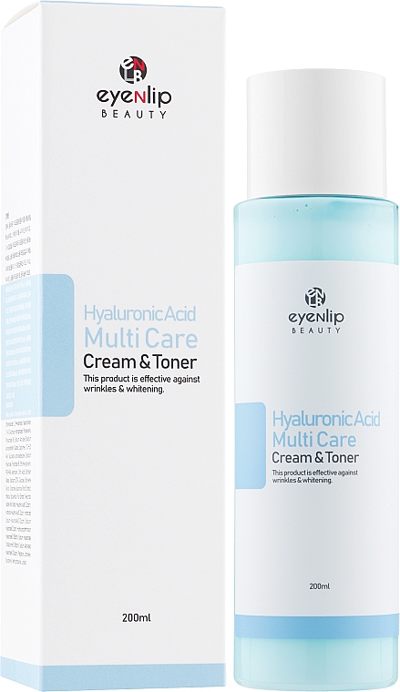 Мультифункціональний крем-тонер для обличчя з гіалуроновою кислотою - Eyenlip Hyaluronic Acid Multi Care Cream & Toner — фото N2