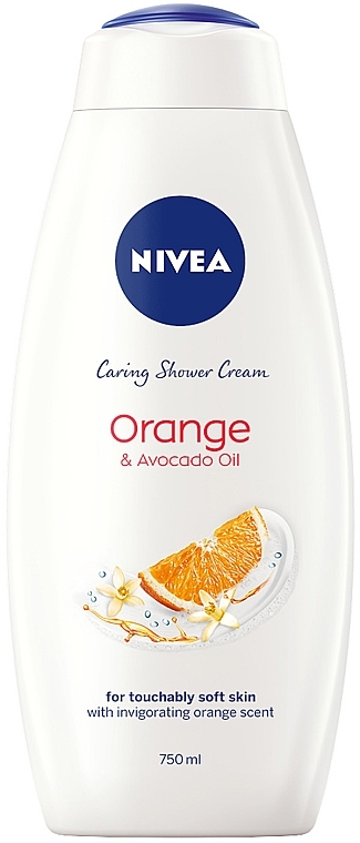 Гель-уход для душа "Апельсин и Масло Авокадо" - NIVEA Care Shower Care & Orange — фото N1