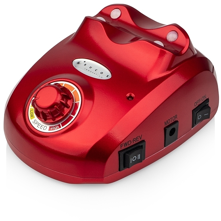 Фрезер для маникюра и педикюра, красный - Bucos Nail Drill Pro ZS-603 Red — фото N5