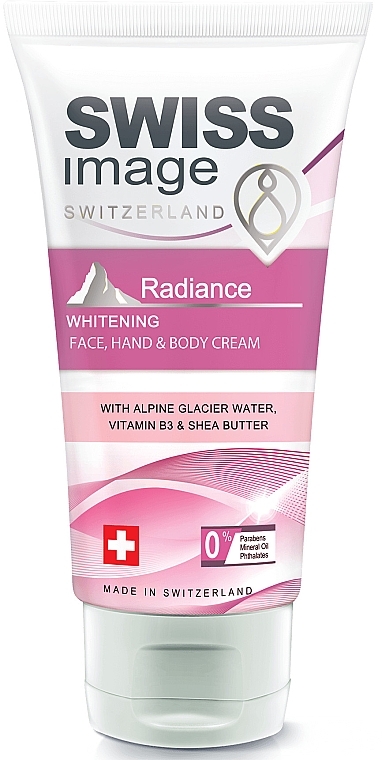 Отбеливающий крем для лица, рук и тела - Swiss Image Body Care Radiance Whitening Face, Hand & Body Cream — фото N1