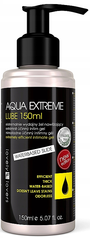 Интимная гель-смазка на водной основе - Lovely Lovers Aqua Extreme Lube — фото N1