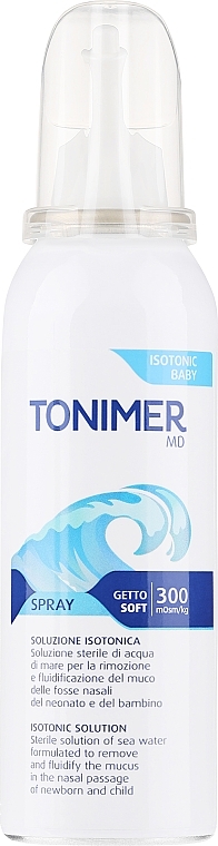 Ізотонічний дитячий назальний спрей - Tonimer MD Isotonic Baby Soft Spray — фото N1