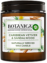 Ароматическая свеча "Карибский ветивер и сандал" - Air Wick Botanica Carribean Vetiver & Sandalwood — фото N1
