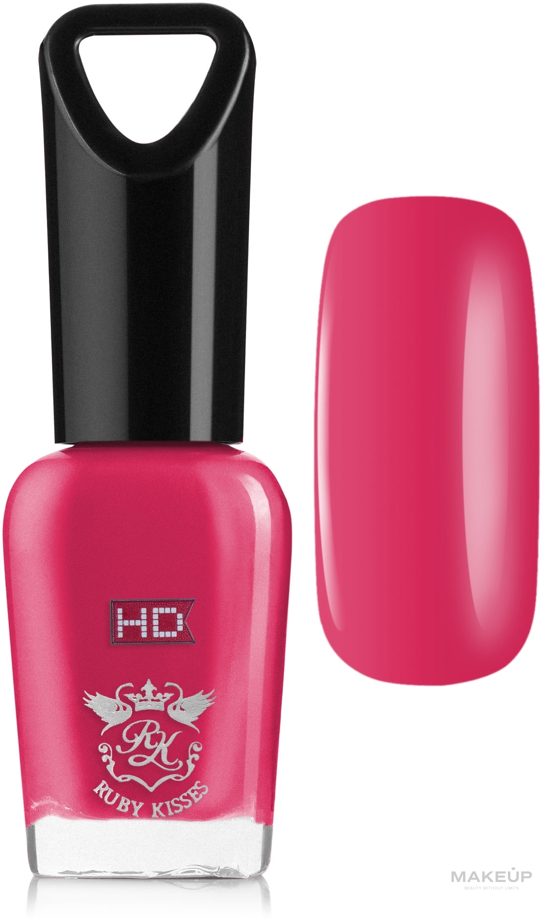 ПОДАРУНОК! Лак для нігтів  - Kiss Ruby Kisses HD Nail Polish — фото Свежая Малина