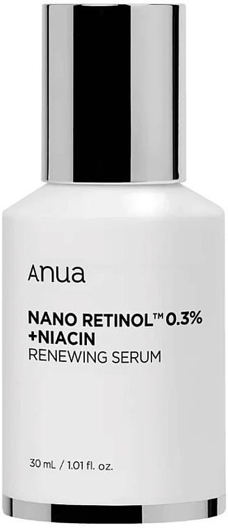 Обновляющая сыворотка с ниацином - Anua Nano Retinol 0.3% + Niacin Renewing Serum — фото N1