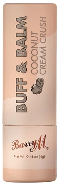 Скраб-бальзам для губ "Кокосовий крем" - Barry M Buff & Balm Coconut Cream Crush — фото N1