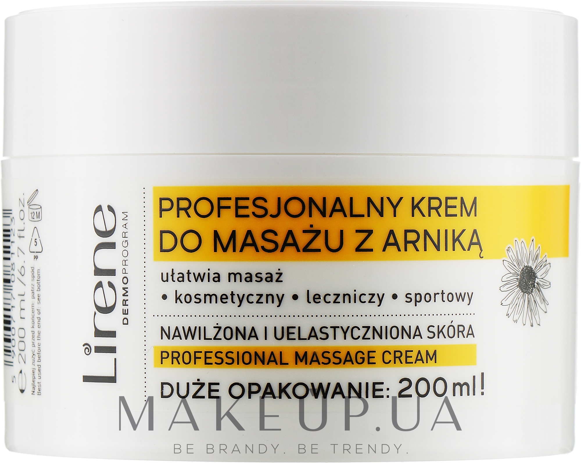 Крем для массажа "Арника" - Lirene Professional Massage Cream — фото 200ml