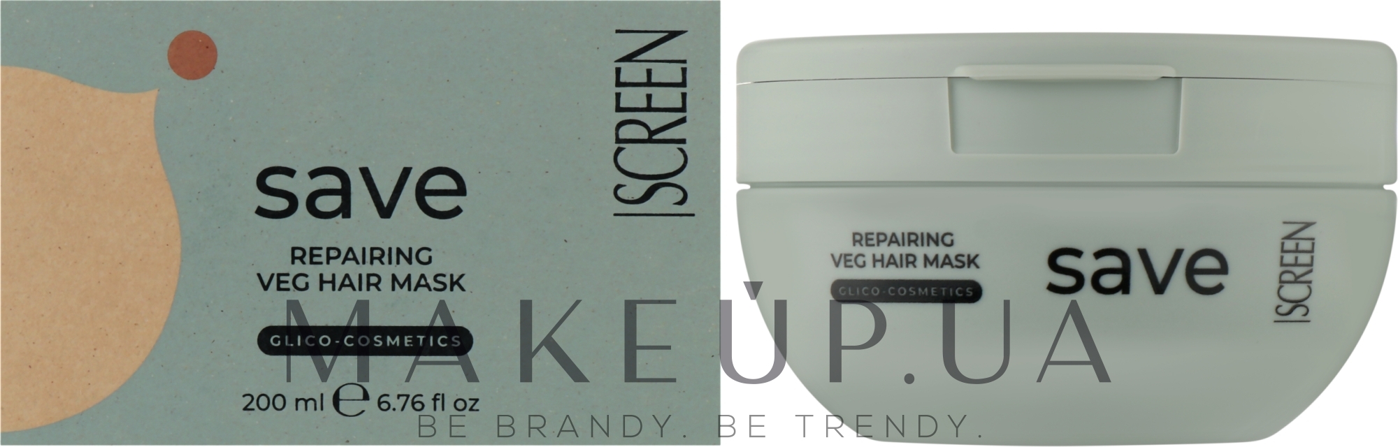 Фітопротеїнова маска для відновлення волосся - Screen Purest Save Repairing Veg Hair Mask — фото 200ml