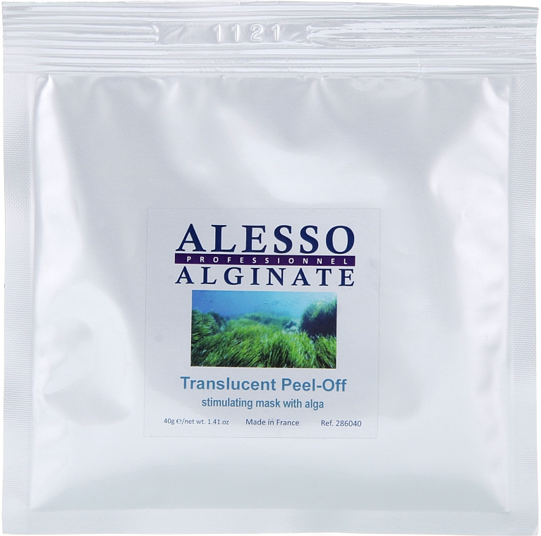 Маска для лица альгинатная стимулирующая с морскими водорослями - Alesso Professionnel Translucent Alginate Peel-Off Face Mask With Alga — фото N1
