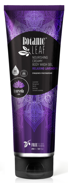 Расслабляющий крем-гель для тела "Релаксирующая лаванда" - Botanic Leaf Ayurveda line Relaxing Lavender