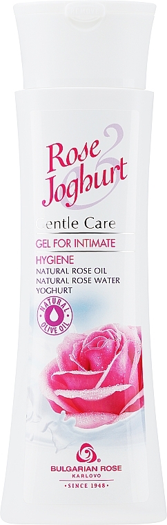 Гель для інтимної гігієни - Bulgarska Rosa Rose & Joghurt Gel For Intimate Hygiene — фото N1