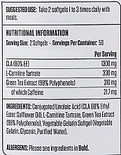 Пищевая добавка - Applied Nutrition CLA L-Carnitine & Green Tea Food Supplement — фото N3