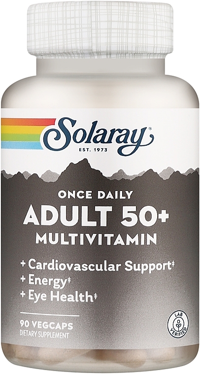 Мультивитаминный комплекс для взрослых 50+ - Solaray Once Daily Adult 50+ Multivitamin — фото N1