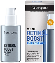 Парфумерія, косметика Денний крем для обличчя - Neutrogena Anti-Age Retinol Boost Day Cream SPF 15