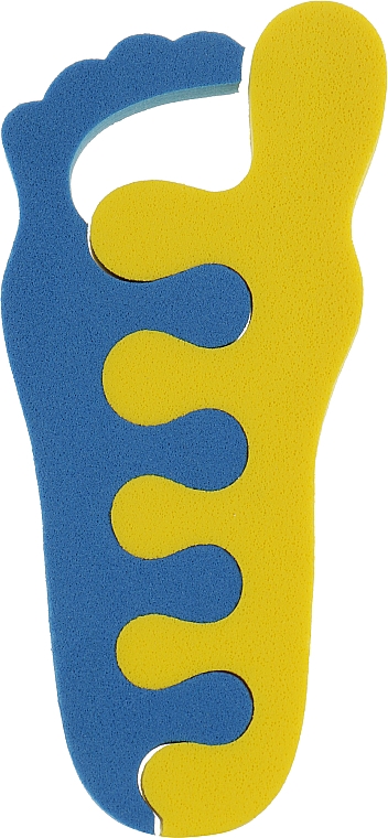 Разделитель для пальцев ног TS-01, 2шт, желтый с синим - Beauty LUXURY — фото N1