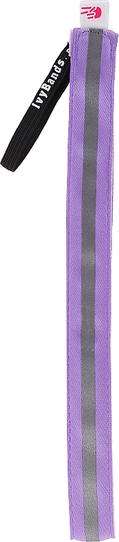 Пов'язка на голову, сріблясто-бузкова - IvyBands Neon Lilac Reflective Hair Band — фото N1