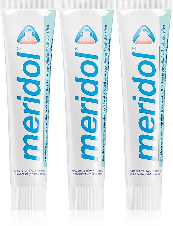 Набор - Meridol (toothpaste/3x75ml) — фото N1