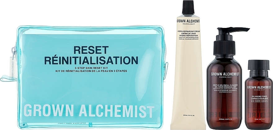 Набір - Grown Alchemist 3-Step Skin Reset Kit (f/gel/100ml + toner/50ml + f/cr/65ml) — фото N2