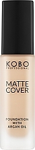 Духи, Парфюмерия, косметика Матирующий тональный крем - Kobo Professional Matte Cover Foundation With Argan Oil
