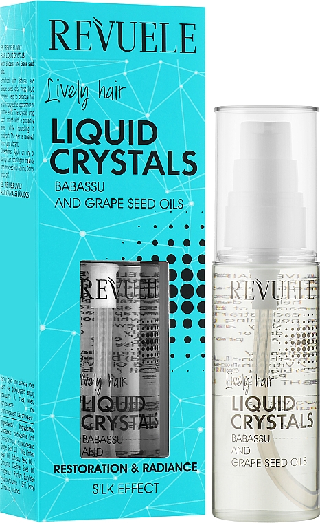 Жидкие кристаллы для волос - Revuele Lively Hair Liquid Crystals With Babassu and Grape Seed Oils — фото N2