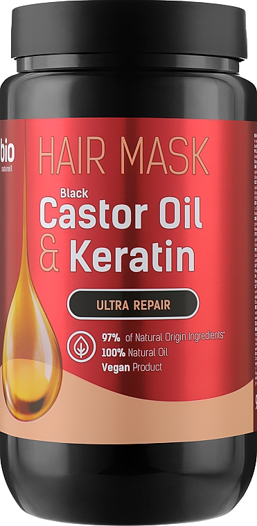 Маска для волосся "Castor Oil & Keratin" - Bio Naturell Hair Mask — фото N2