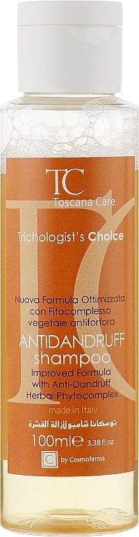 УЦЕНКА Шампунь от перхоти - Cosmofarma Toscana Care Shampoo Antiforfora * — фото N2