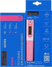 Набір для визначення вагітності "Hope" - Longevita Woman (thermometer/1pcs + pregnancy/test/5pcs) — фото N1