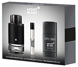 Духи, Парфюмерия, косметика Montblanc Explorer - Набор (edp/100ml + edp/7.5ml + deo/75ml)