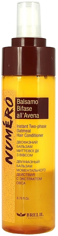 Двухфазный бальзам с экстрактом овса - Brelil Numero Instant Two-phase Oatmeal Hair Conditioner — фото N3