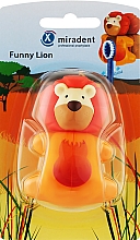 Духи, Парфюмерия, косметика Детский гигиенический футляр для зубной щетки, лев - Miradent Funny Animals Holder For The Brush Lion