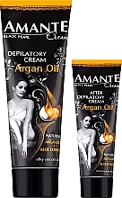 Набір для депіляції з аргановою олією - Sts Cosmetics Amante (cr/75ml + cr/25ml) — фото N2