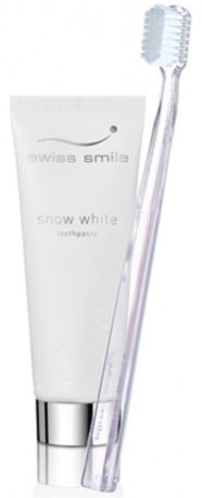 Набор "День" - Swiss Smile Snow White Toothpaste & Toothbrush — фото N1